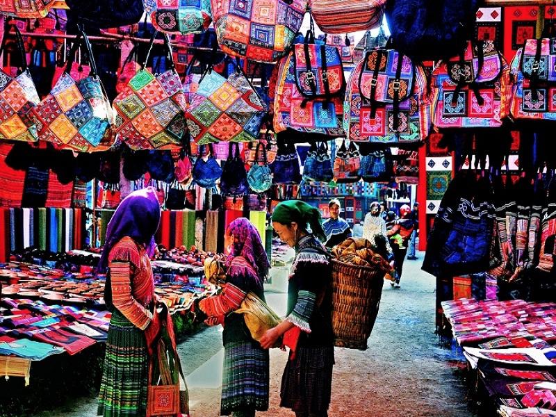 Marchés ethniques du Nord  Vietnam  (marchés hebdomadaires)